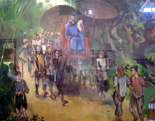 Ông Chảng về làng (Tranh minh họa tại Bảo tàng Quang Trung)