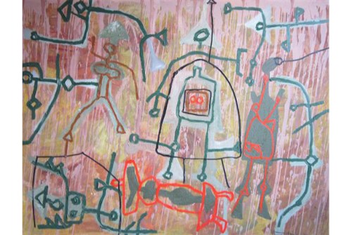 “Ký ức phù sa”, tranh Lê Triều Điển