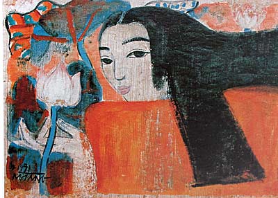 Cô gái và hoa sen - Nguyễn Sáng 