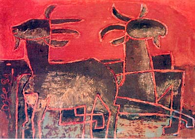  Tranh sơn mài của họa sĩ Nguyễn Tư Nghiêm