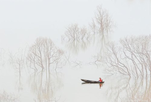 “Sương sớm trên hồ Đa Mi” – Nguyễn Văn Thương.